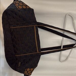 Cinda b weekender Black and Brown tote Bag